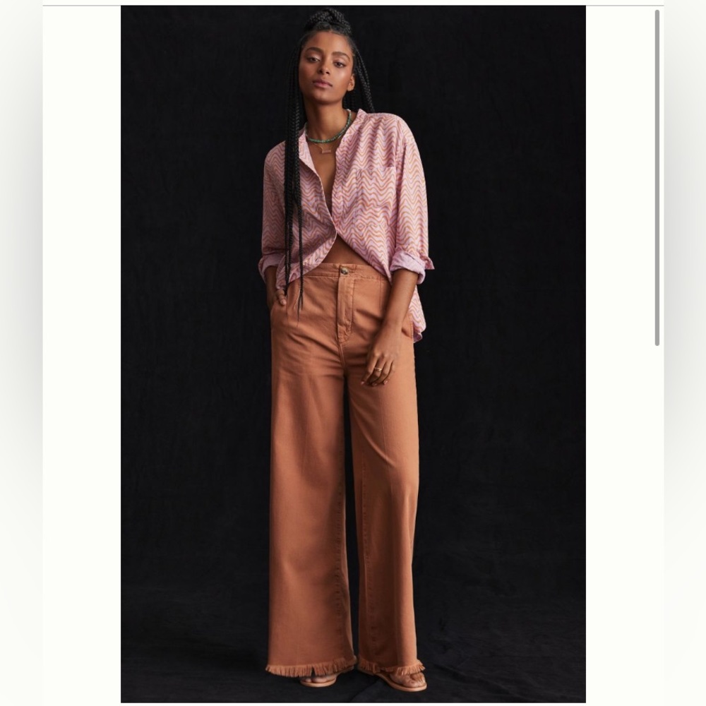 Pilcro Castaway High-Rise Wide Leg Jeans